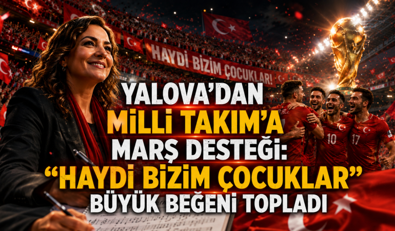 Yalova’dan Milli Takım’a Marş Desteği