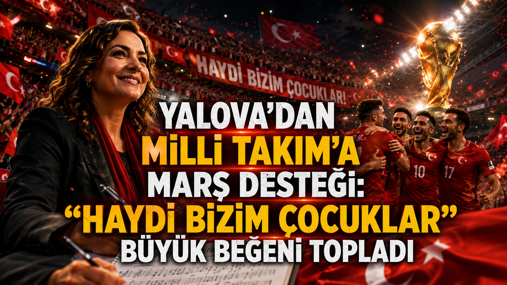 Yalova’dan Milli Takım’a Marş Desteği