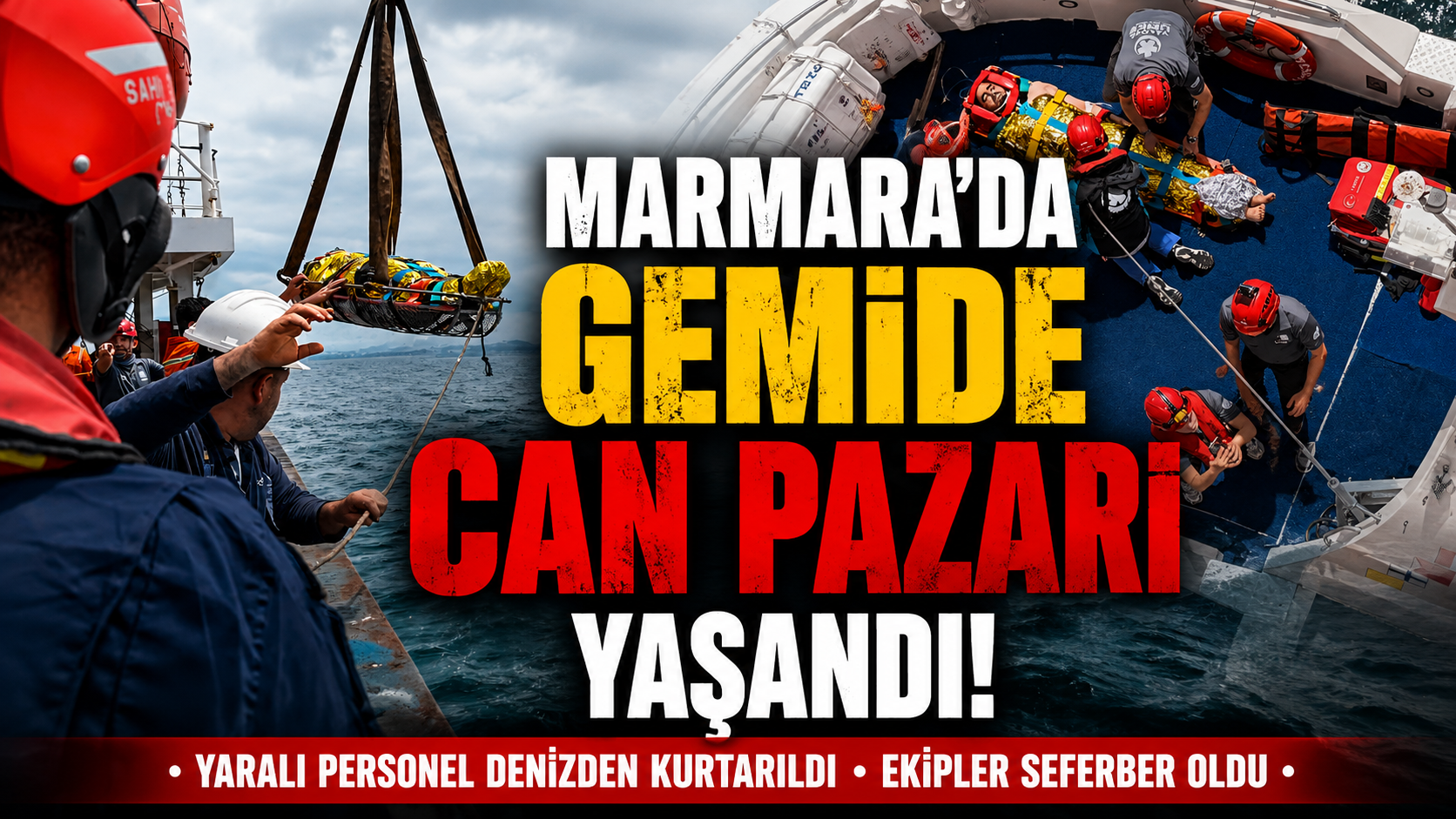 Marmara’da Yük Gemisinde Facianın Eşiğinden Dönüldü