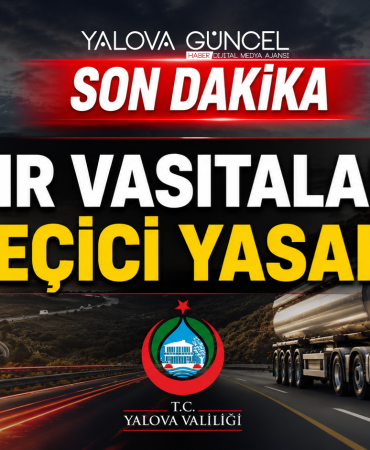 İstanbul Yönünde Ağır Vasıta Geçişine Geçici Yasak