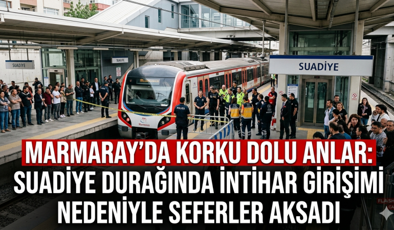Marmaray Suadiye Durağı'nda İntihar Girişimi