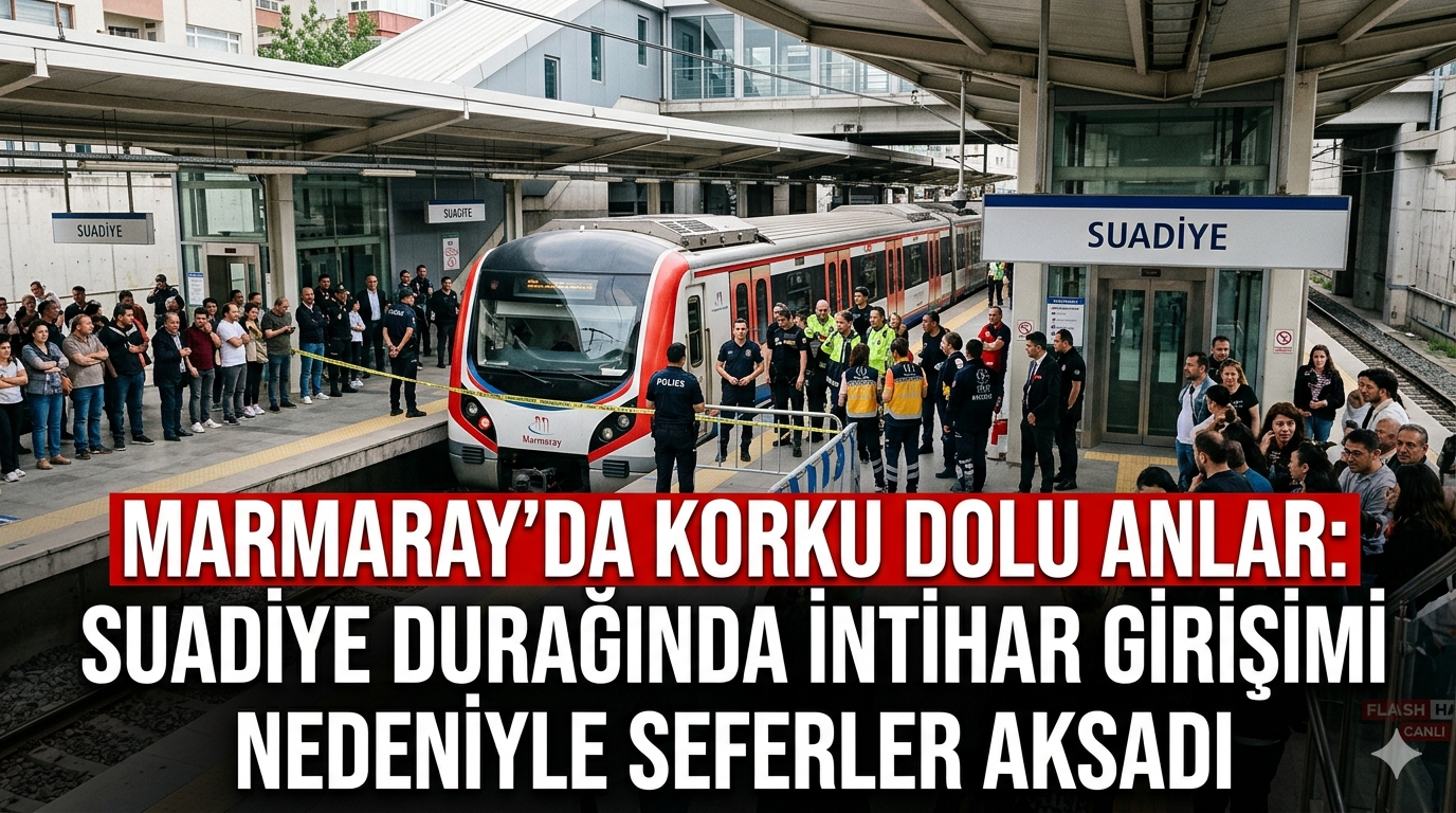 Marmaray Suadiye Durağı'nda İntihar Girişimi