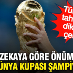Opta Dünya Kupası Şampiyonluk Tahminlerini Açıkladı: İspanya Zirvede, Türkiye Listede Yer Aldı