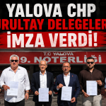 CHP Yalova Delegelerinden Olağanüstü Kurultay Hamlesi