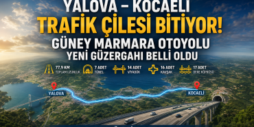 Yalova–Kocaeli Arasında Trafik Yükü Hafifliyor