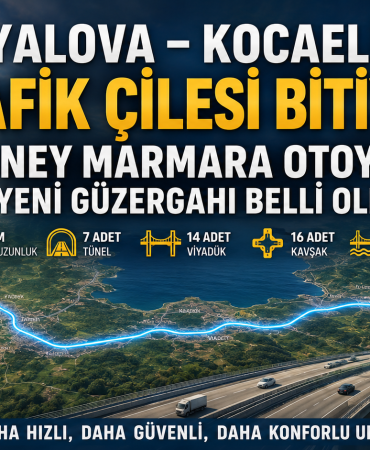 Yalova–Kocaeli Arasında Trafik Yükü Hafifliyor