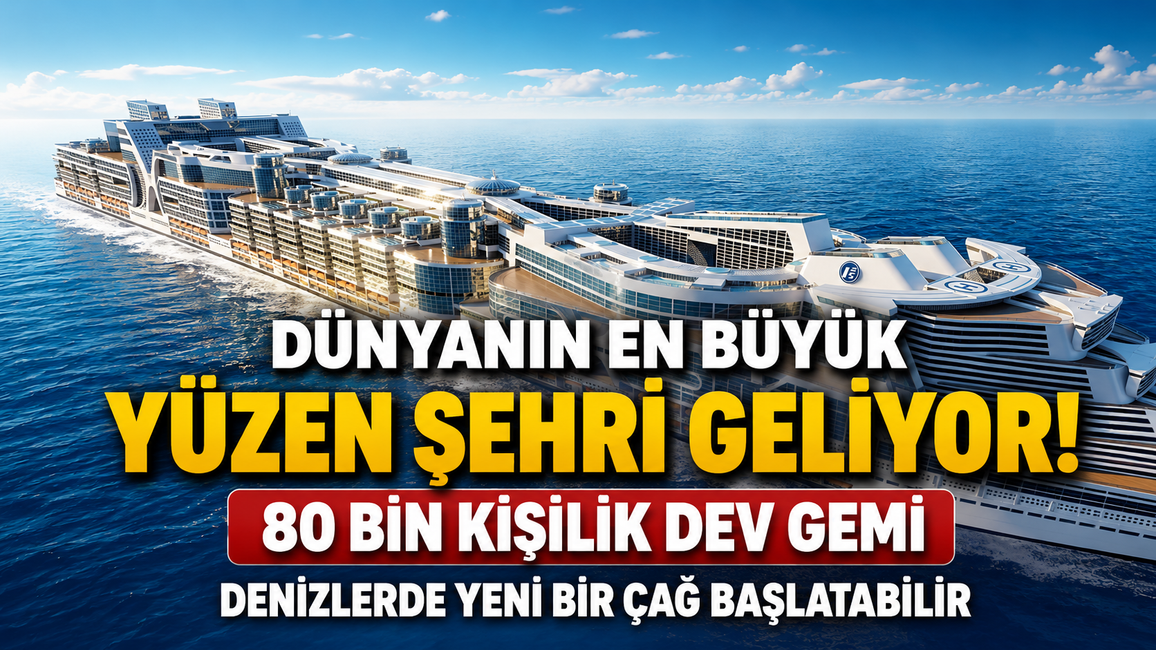 FREEDOM SHİP DÜNYANIN EN BÜYÜK YÜZEN ŞEHRİ GELİYOR: 80 BİN KİŞİLİK DEV GEMİ DENİZLERDE YENİ BİR ÇAĞ BAŞLATABİLİR