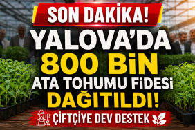 800 BİN ATA TOHUMU FİDESİ ÜRETİCİLERLE BULUŞTU