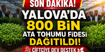 800 BİN ATA TOHUMU FİDESİ ÜRETİCİLERLE BULUŞTU