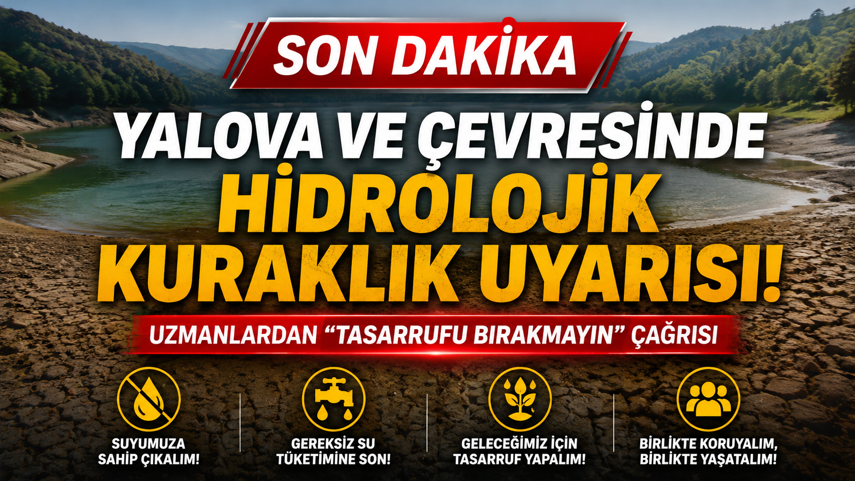 Yalova ve Çevresinde Hidrolojik Kuraklık Uyarısı