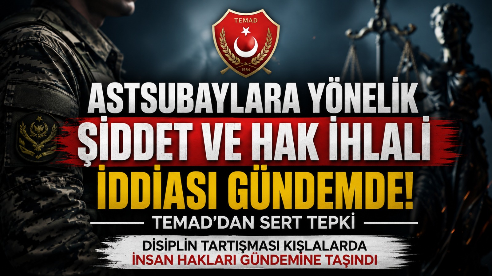 Astsubaylara Yönelik Şiddet İddiaları Gündemde: TEMAD’dan Hukuk ve İnsan Hakları Vurgusu