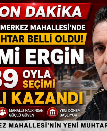 Muhtar Nazmi Ergin 1389 Oyla Seçimi Farklı Kazandı