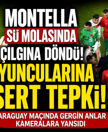 Montella'dan Paraguay Maçında Öfke Patlaması