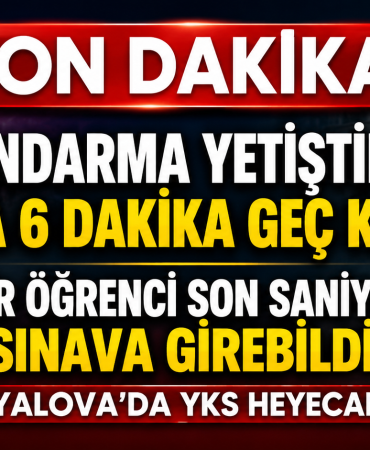 Jandarma Yardımına Rağmen Sınava 6 Dakika Geç Kaldı