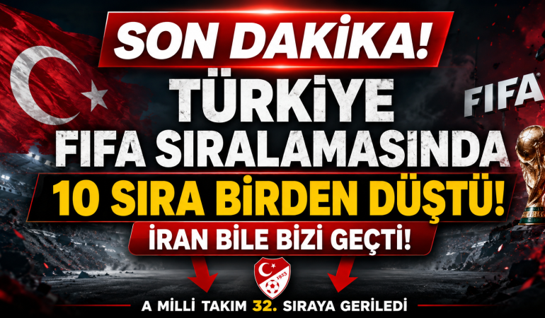 Türkiye FIFA Sıralamasında Büyük Düşüş Yaşadı!