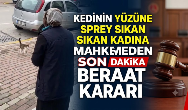 Kedinin Yüzüne Sprey Sıkan Kadına Mahkemeden Beraat Kararı: Olayda Yeni Gelişme