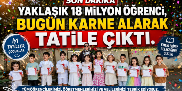 Yalova'da 55 Bin 798 Öğrenci Karne Heyecanı Yaşadı