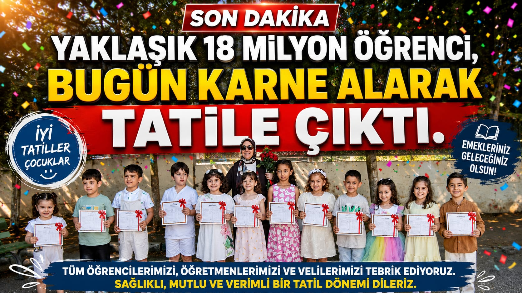 Yalova'da 55 Bin 798 Öğrenci Karne Heyecanı Yaşadı