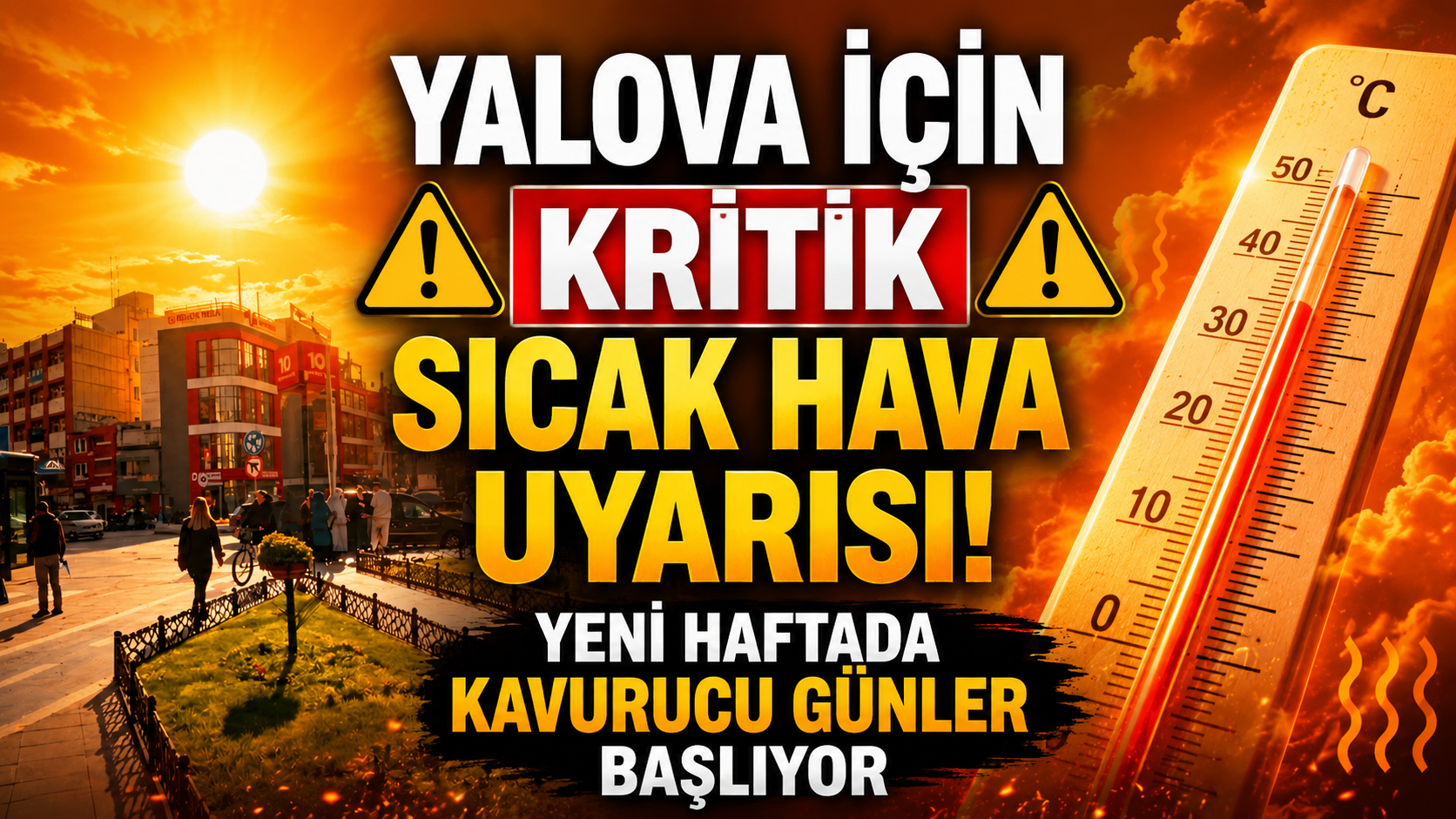 Yalova İçin Kritik Sıcak Hava Uyarısı