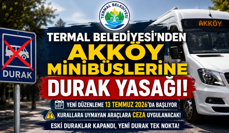 Akköy Minibüslerine Eski Noktalarda Yolcu Alıp İndirmek Yasaklandı