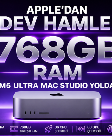 Apple 768 GB RAM’li M5 Ultra Mac Studio Yolda