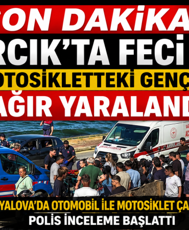 Çınarcık'ta Feci Kaza: Motosikletteki Genç Kızın Durumu Ağır