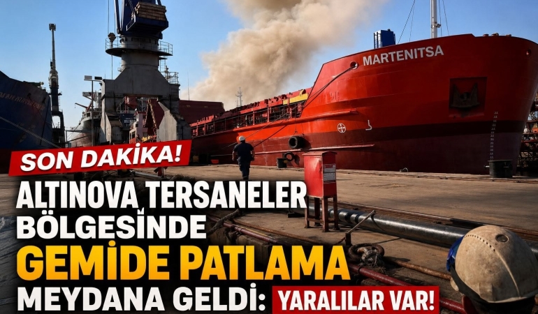 Altınova Tersaneler Bölgesi'nde Gemi Patlaması!