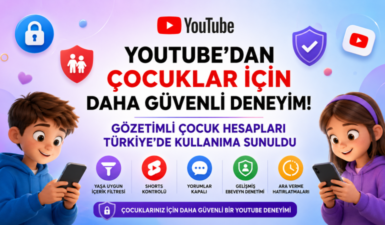 YouTube'da Çocuklar İçin Daha Güvenli Dijital Deneyim