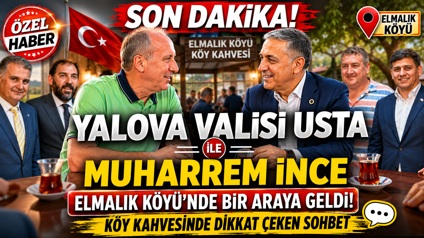 VALİ USTA İLE MUHARREM İNCE ELMALIK KÖYÜ'NDE