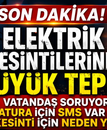 Elektrik Kesintilerine Büyük Tepki! Vatandaş Soruyor: Fatura İçin SMS Var da Kesinti İçin Neden Yok?