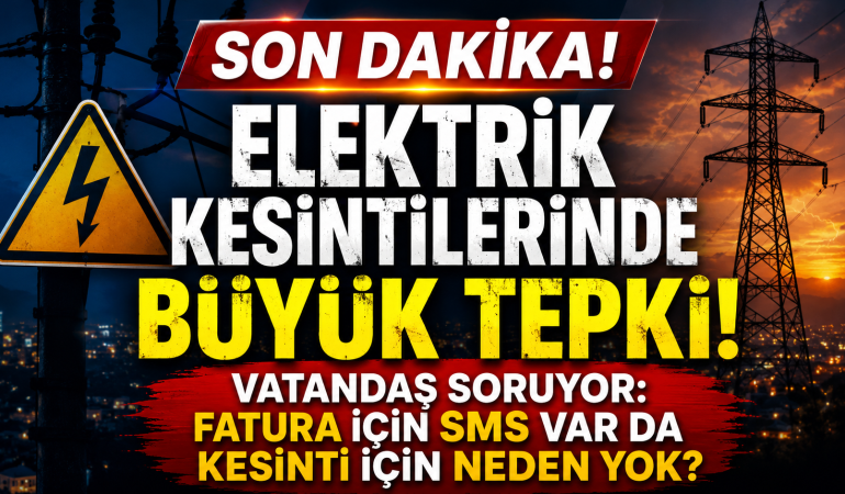 Elektrik Kesintilerine Büyük Tepki! Vatandaş Soruyor: Fatura İçin SMS Var da Kesinti İçin Neden Yok?