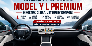 Tesla’dan Kalabalık Ailelere Özel Yeni Model Y L Premium