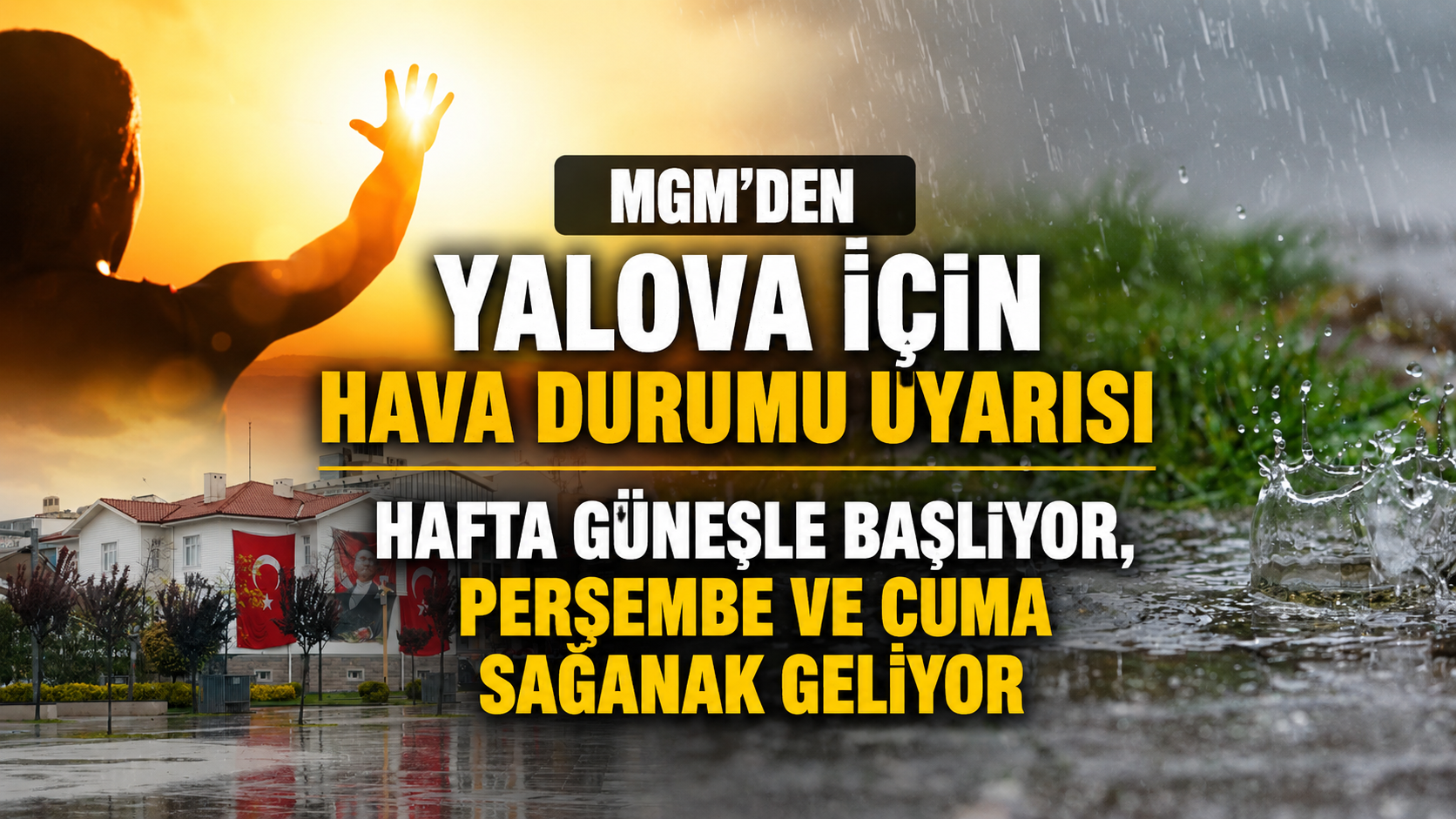 MGM'den Yalova İçin Hava Durumu Uyarısı
