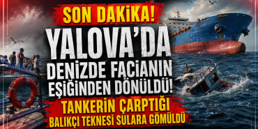 Tankerin Geminin Çarptığı Balıkçı Teknesi Sulara Gömüldü
