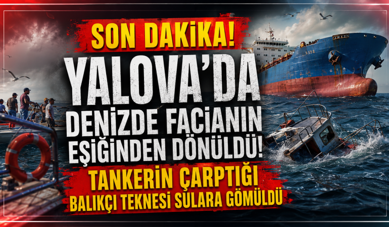 Tankerin Geminin Çarptığı Balıkçı Teknesi Sulara Gömüldü