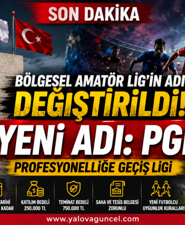 Bölgesel Amatör Lig Tarihe Karıştı: Artık PGL Var