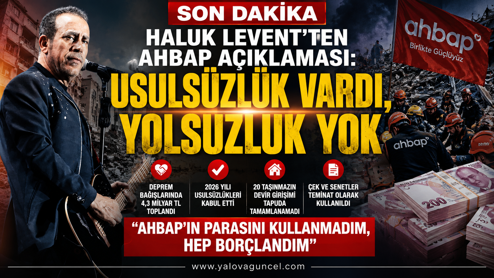 Haluk Levent'ten Ahbap Açıklaması: 