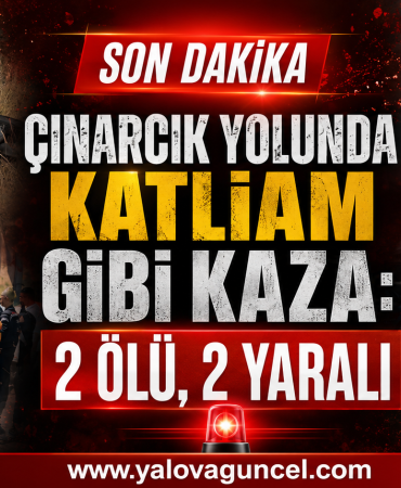 Yalova-Çınarcık Karayolunda Yürek Burkan Kaza