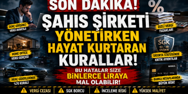 Şahıs Şirketi Kuranlara Kritik Uyarılar: 2026'da Vergi ve SGK Hataları Binlerce Liraya Mal Olabilir