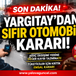 Yargıtay'dan Boyalı Çıkan Sıfır Otomobil İçin Emsal Karar
