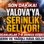 Yalova'ya Serinlik Geliyor! Kavurucu Sıcaklar Sona Eriyor