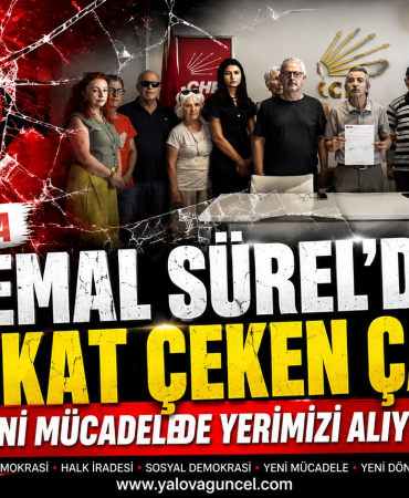 CHP Yalova Merkez İlçe Başkanı Kemal Sürel: "Demokrasi Mücadelemiz Kararlılıkla Sürecek"