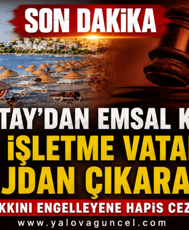 Yargıtay Özel İşletme Vatandaşı Plajdan Çıkaramaz!