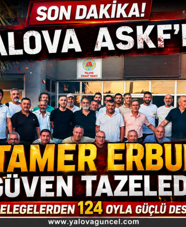 Yalova ASKF'de Tamer Erbul Güven Tazeledi: Delegelerden Büyük Destek