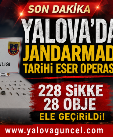 Yalova’da Jandarmadan Tarihi Eser Operasyonu