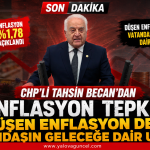 CHP’li Tahsin Becan’dan Enflasyon Tepkisi