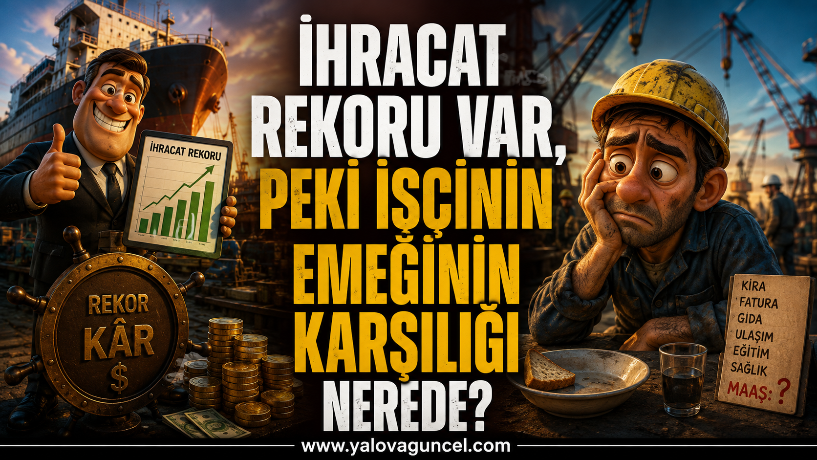 Yalova İhracatta Tarihi Rekor Kırdı Peki Ya İşçinin Cüzdanı?