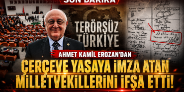 Ahmet Erozan Çerçeve Yasaya İmza Atanları İfşa Etti