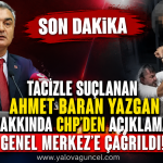 CHP'den Ahmet Baran Yazgan açıklaması: Genel Merkez'e çağrıldı