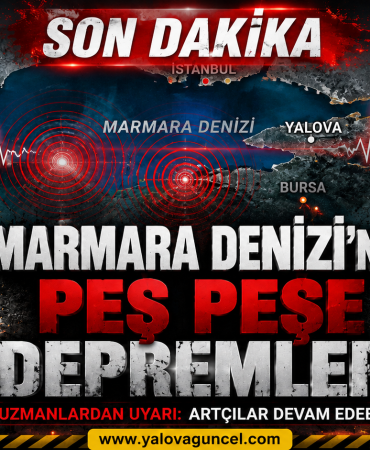 Marmara Denizi’nde Peş Peşe Depremler: Yalova Açıklarında 2,6 Adalar’da 3,2 Büyüklüğünde Sarsıntı